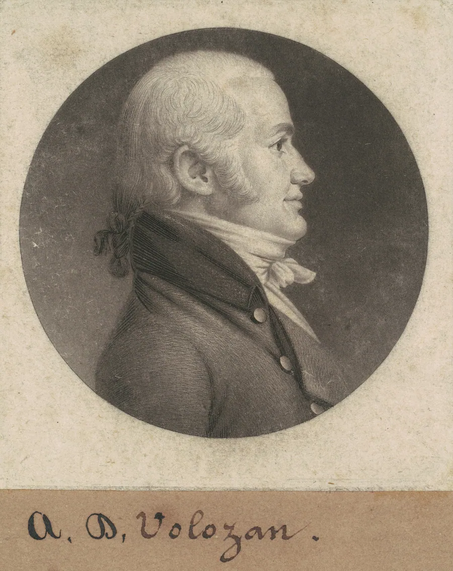 Denis A. Volozan by Charles B. J. Févret de Saint-Mémin