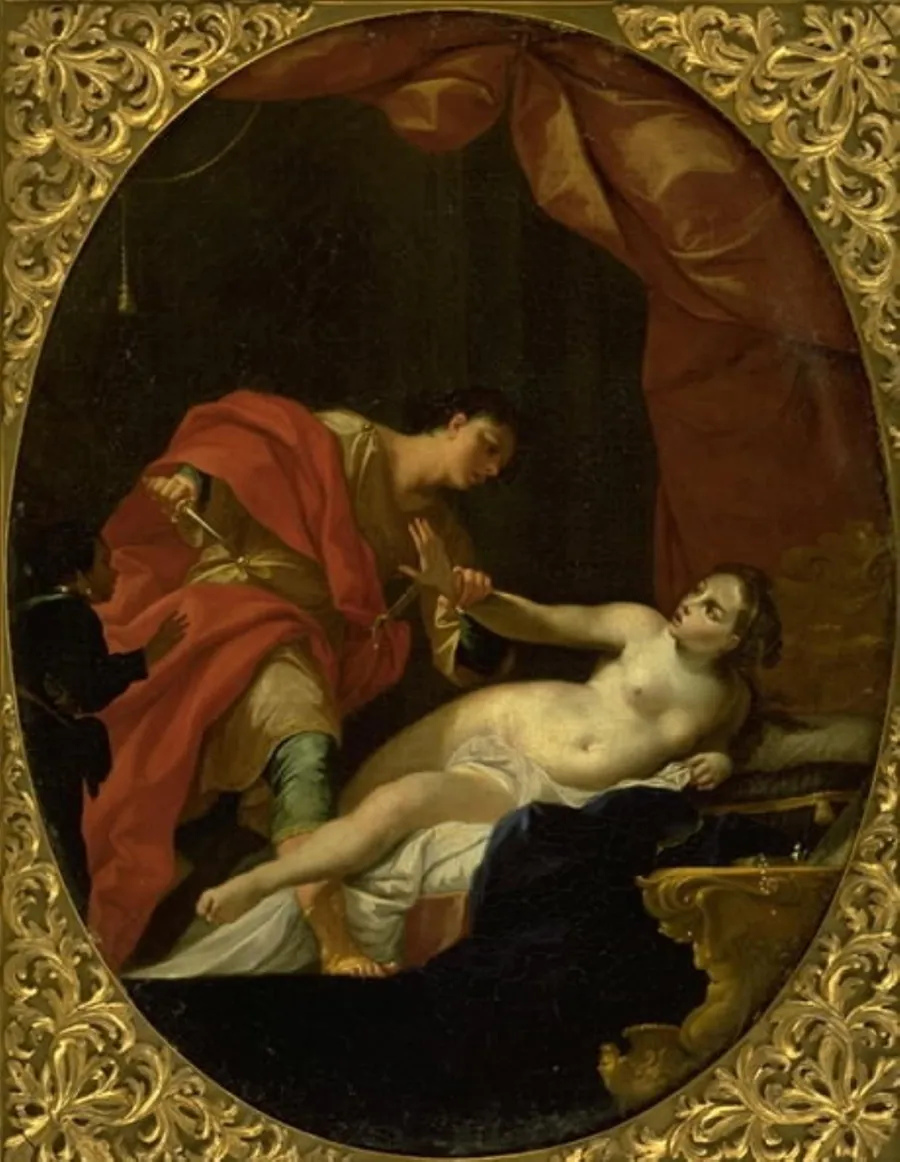 Sextus Tarquinius truer Lucretia by Giovan Gioseffo dal Sole
