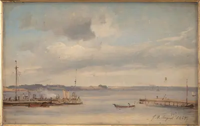En bådehavn. Humlebæk
