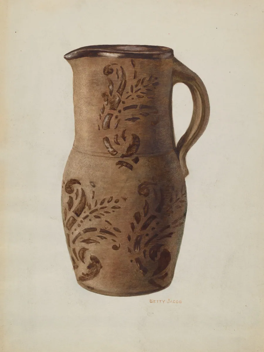 Redware Pitcher by Betty Jacob