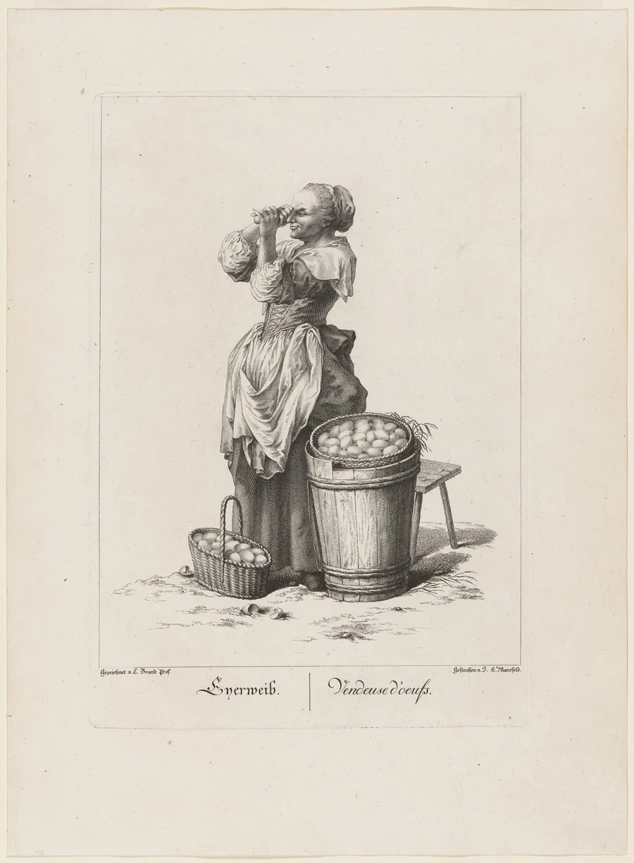 Eyerweib (Egg Seller) by Johann Georg Mansfeld
