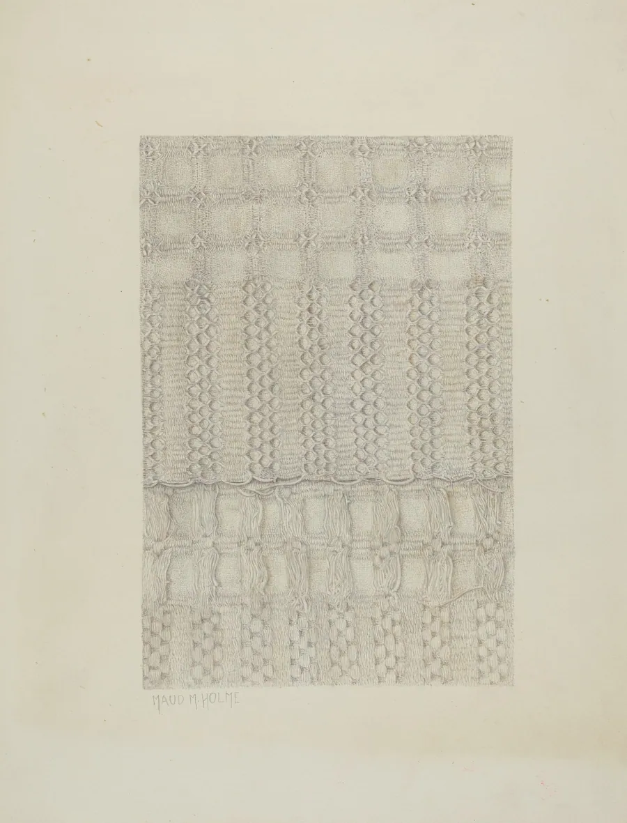 Handwoven Coverlet by Maud M. Holme