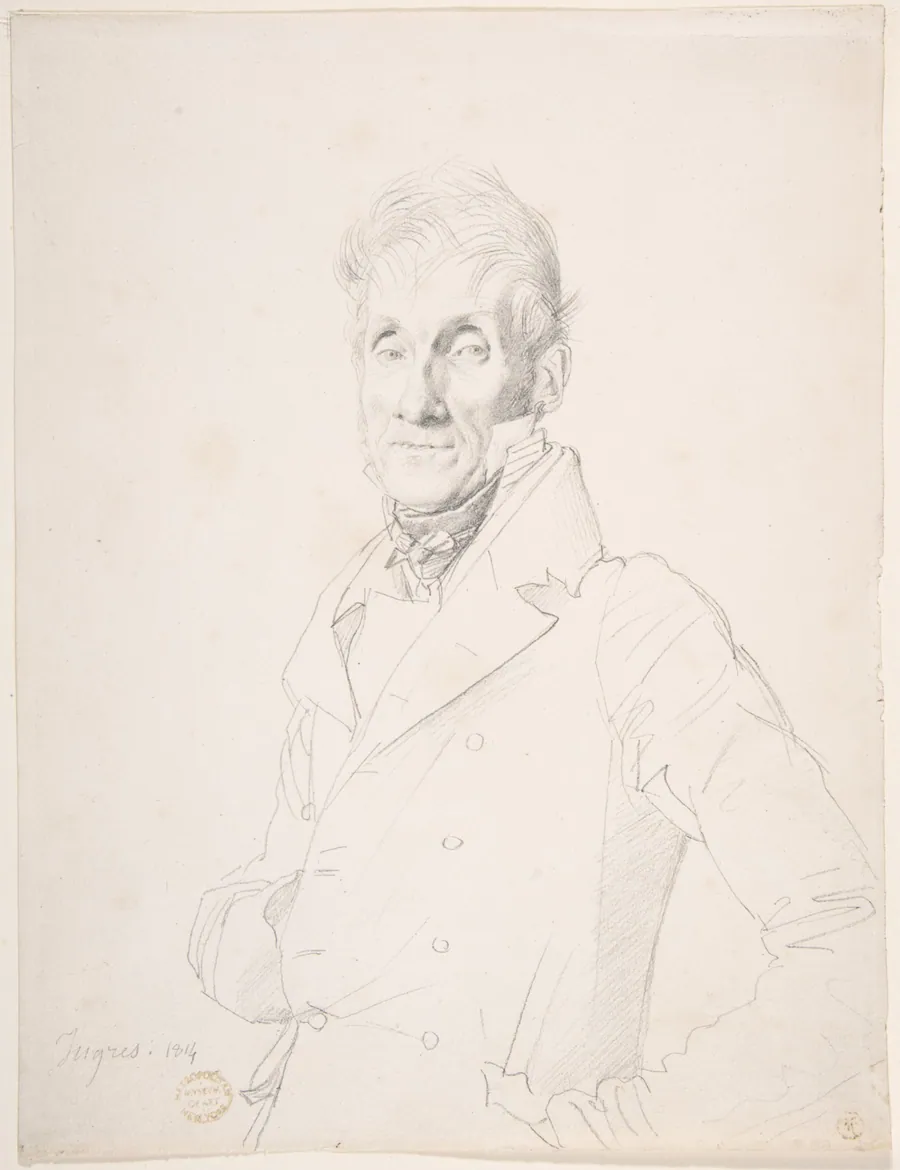 Portrait of a Man by Jean Auguste Dominique Ingres