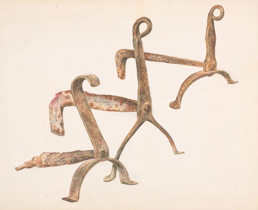 Fire Dogs or Andirons by Frank J. Mace