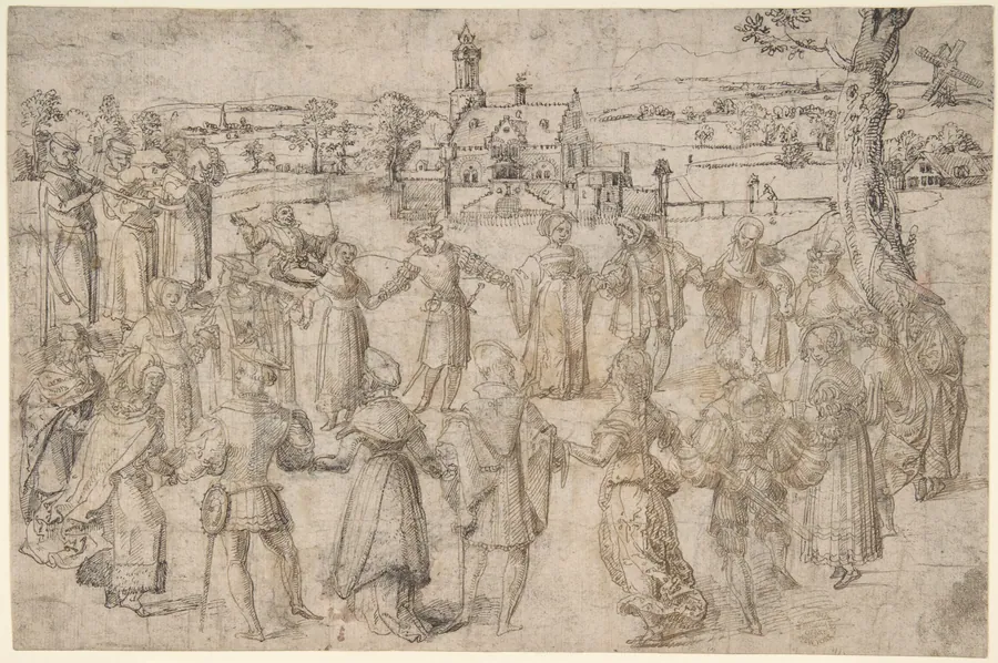 A Country Dance by Anonymous, Netherlandish, 16th century