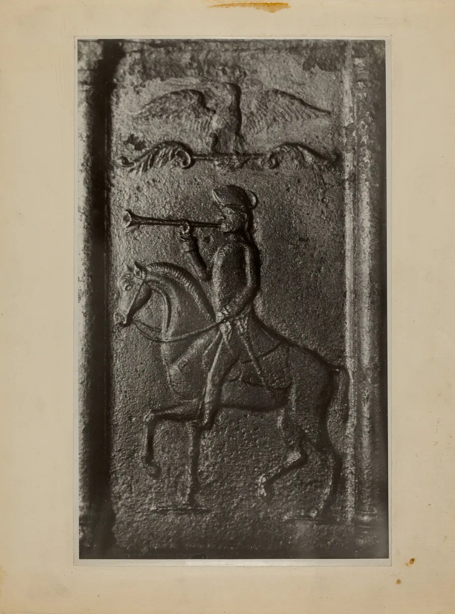 Pa. German Stove Plate by Moses
