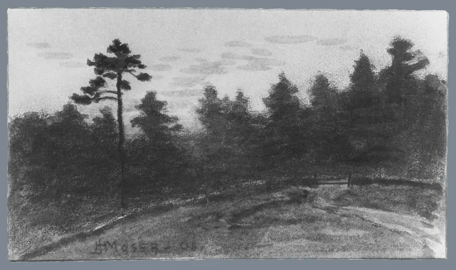 Landscape (from McGuire Scrapbook) by James Henry Moser