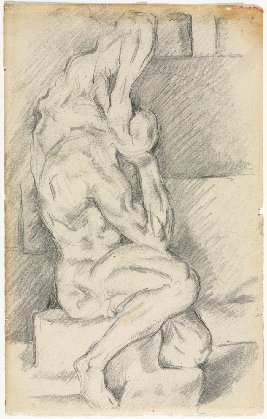 Sketch of Anatomical Sculpture (recto) by Paul Cezanne