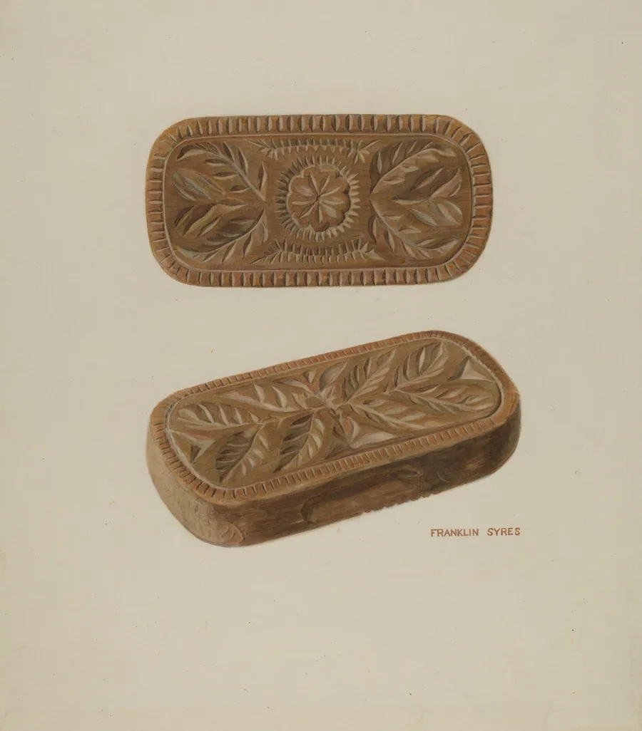 Carved Pinewood Mold by Franklyn Syres