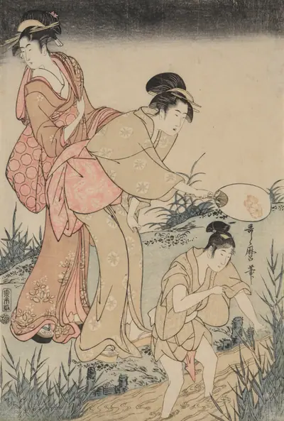 Catching Fireflies Beneath a Willow Tree (right)