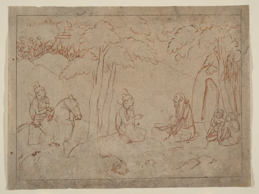 Drawing by Nainsukh