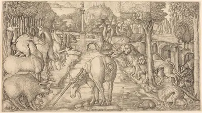 The Unicorn Purifies the Water with Its Horn