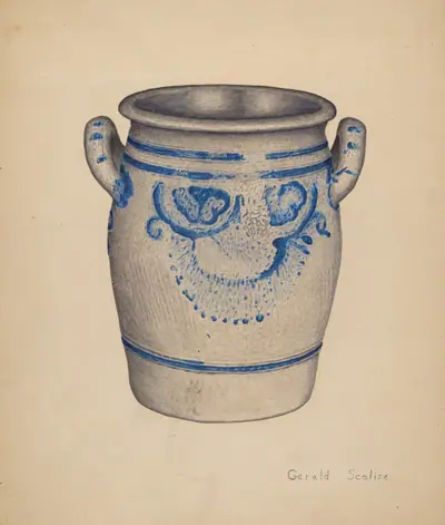 Gray Pottery Jar