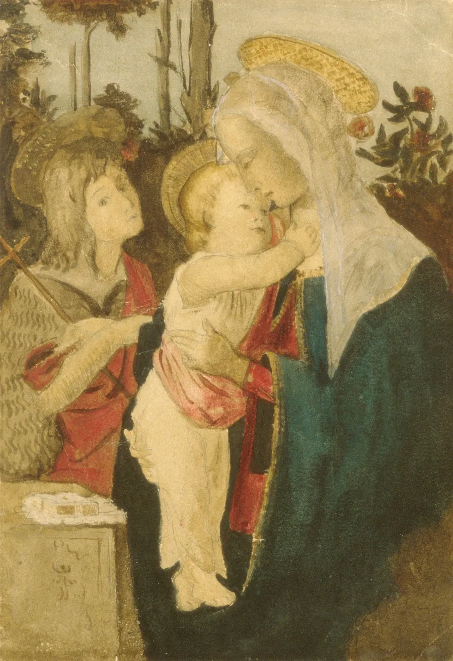 Copy after Botticelli by Julian Alden Weir