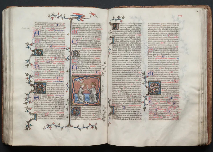 The Gotha Missal:  Fol. 119v, The Coronation of the Virgin by Master of the Boqueteaux