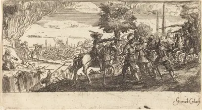Landscape with Battle Scene