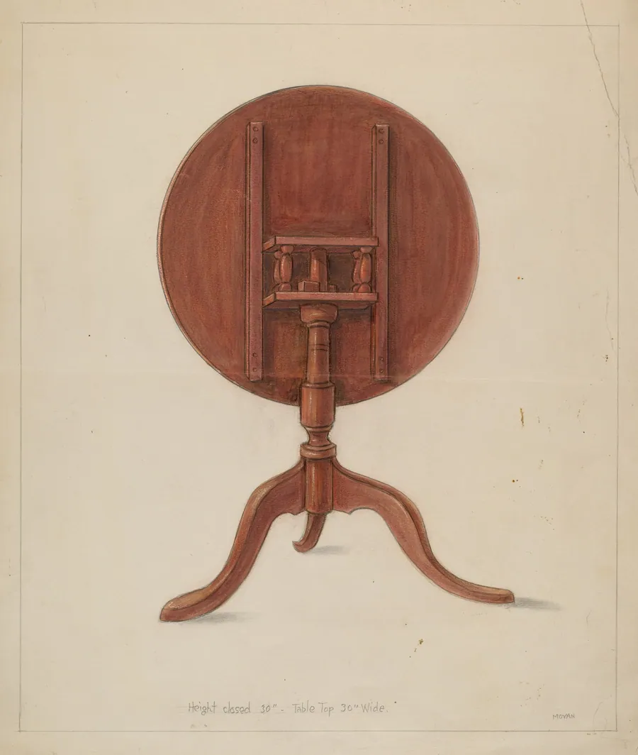 Table (Collapsible) by Franklin C. Moyan