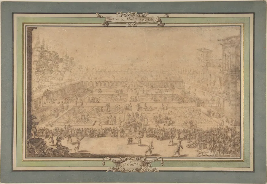 Parterre du Palais de Nancy / The Garden Palace of Nancy by Jacques Callot