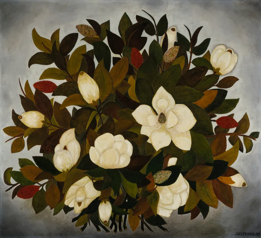 Magnolia Blossoms by Josephine Joy, born North River Mills, WV 1869-died Peoria, IL 1948