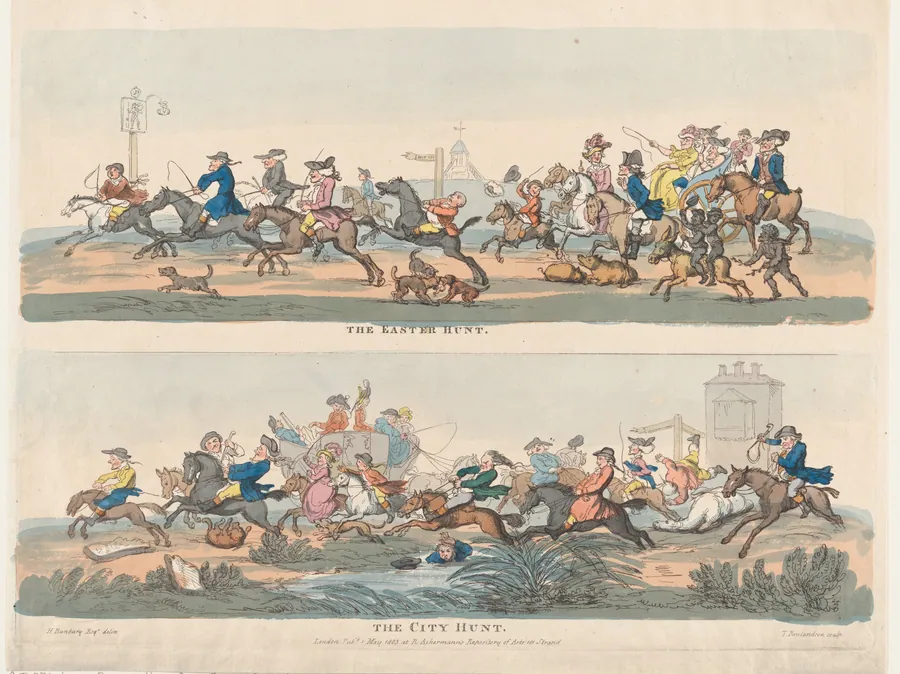 The Easter Hunt and The City Hunt by Henry William Bunbury