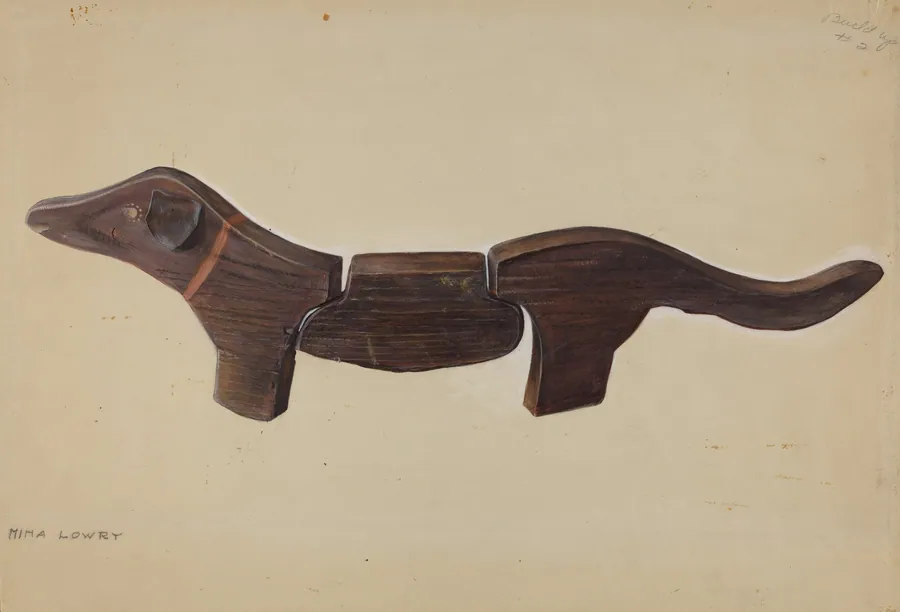 Pennsylvania German Toy Dachshund by Mina Lowry