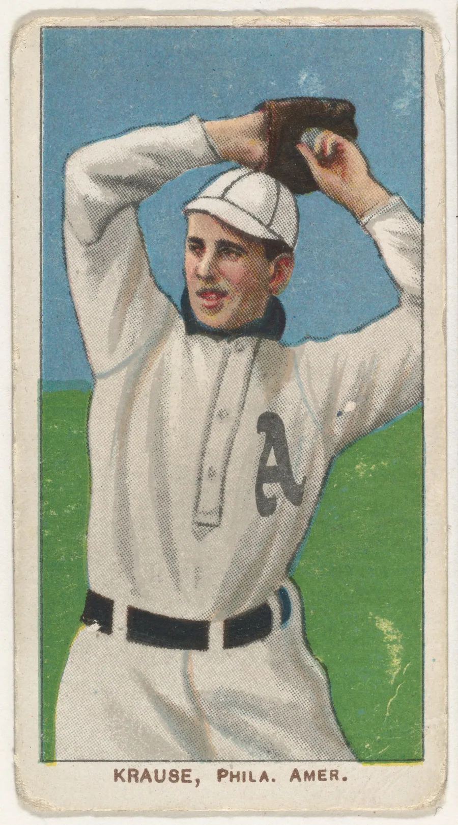 Krause, Philadelphia, American League, from the White Border series (T206) for the American Tobacco Company by American Tobacco Company