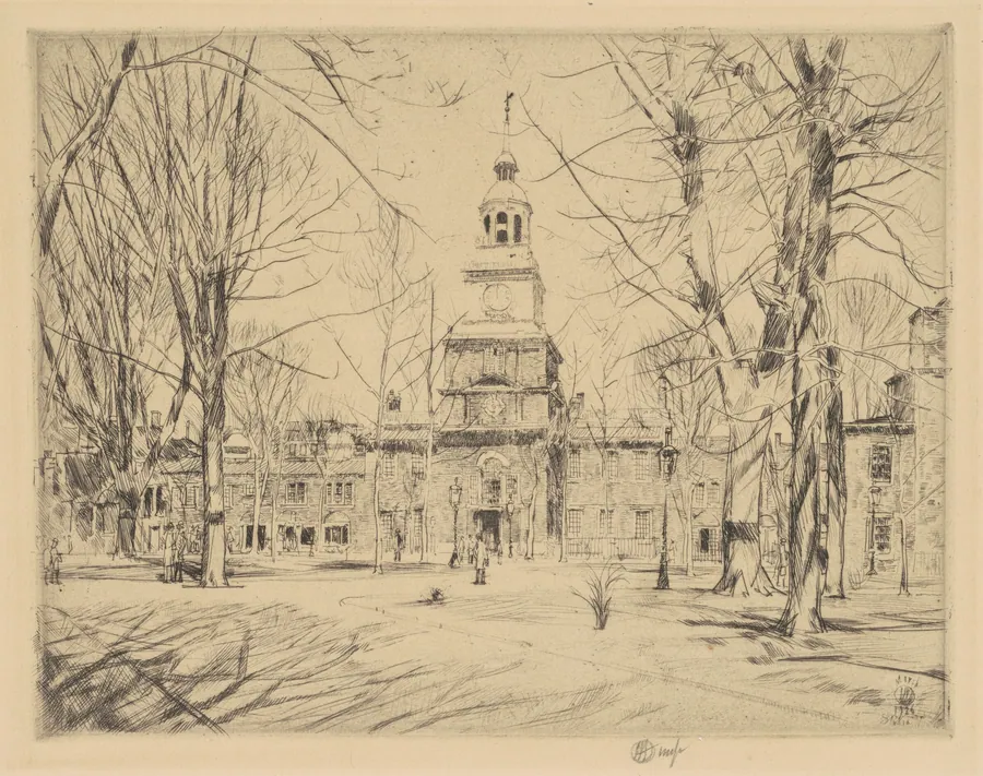 Independence Hall by Childe Hassam