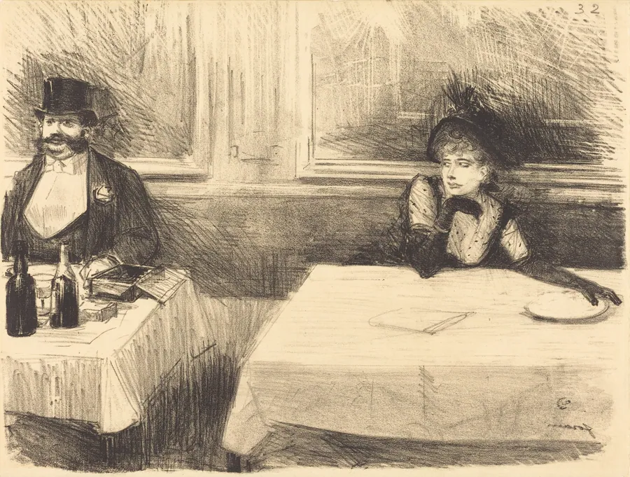 Au restaurant (At the Restaurant) by Jean-Louis Forain