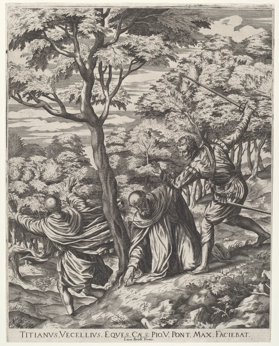 The Assassination of Saint Peter Martyr by Cornelis Cort