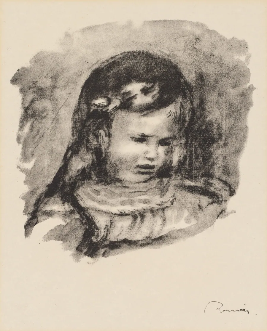 Claude Renoir, the Head Lowered (Claude Renoir, la tête baissée) by Pierre-Auguste Renoir