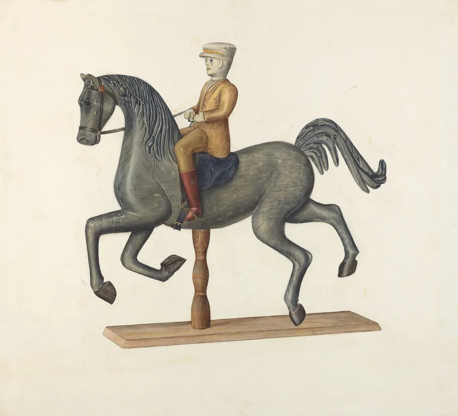 Horse with Rider by Selma Sandler