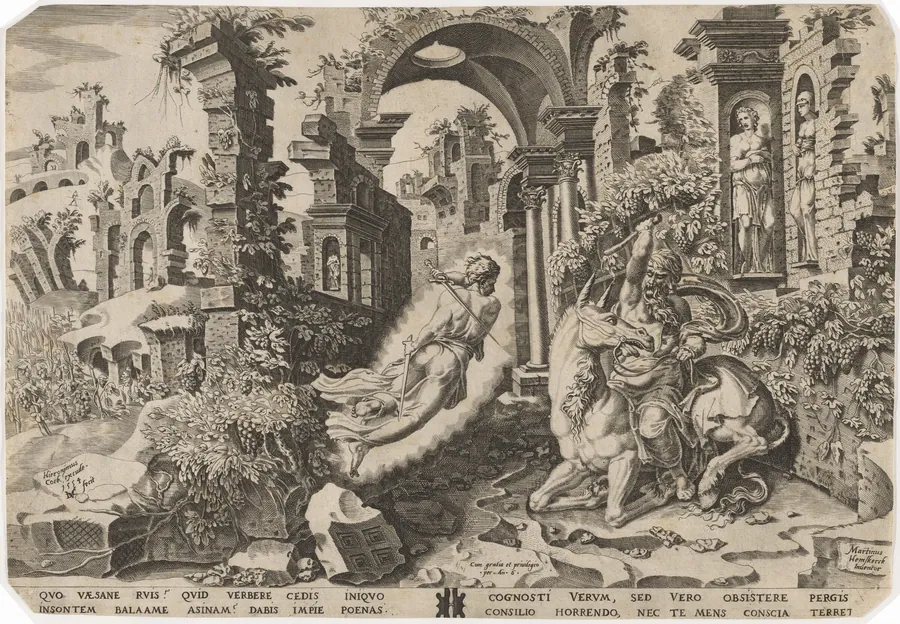 Balaam and the Angel by Dirck Volckertz Coornhert