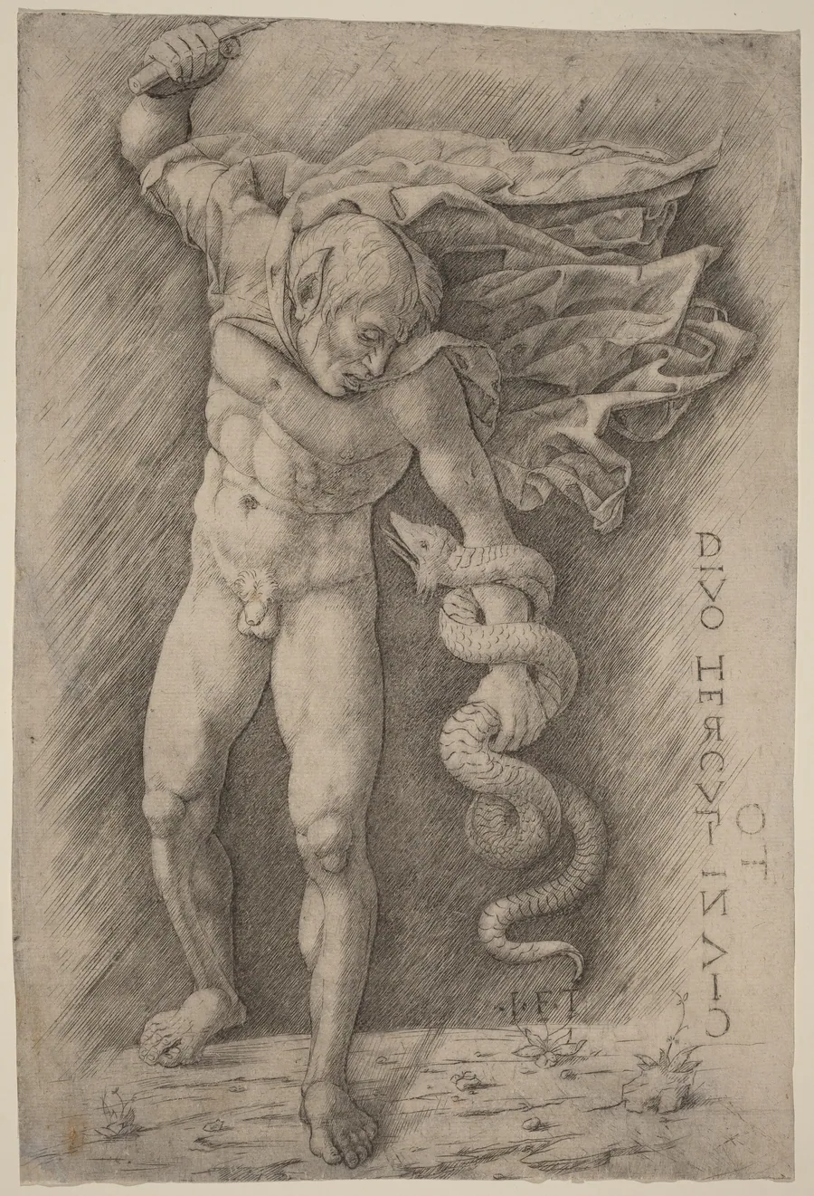 Faun Battling a Snake by Italian 15th Century