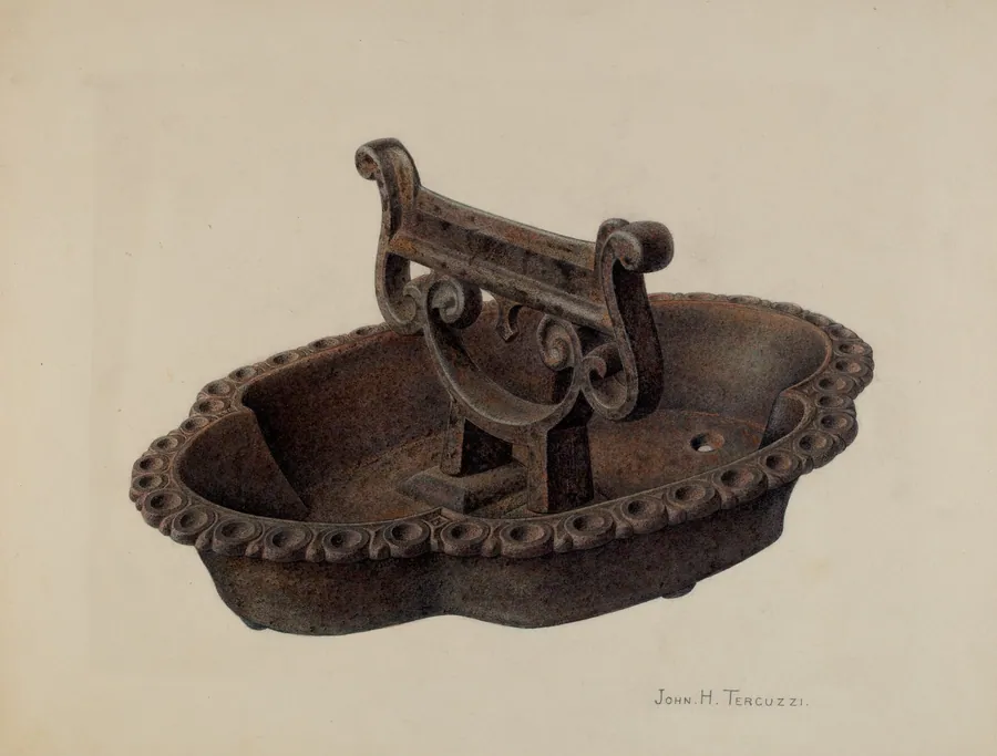 Foot Scraper and Tray by John H. Tercuzzi