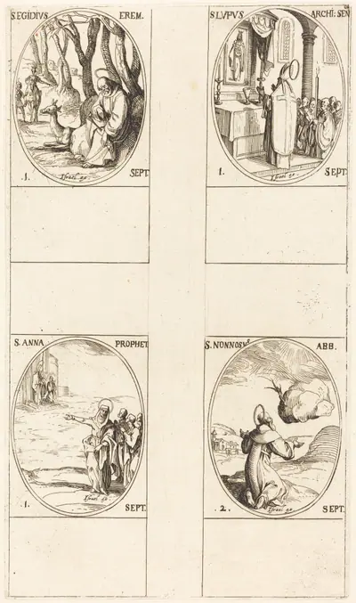 St. Giles; St. Lupus; St. Anne; St. Nonnosus