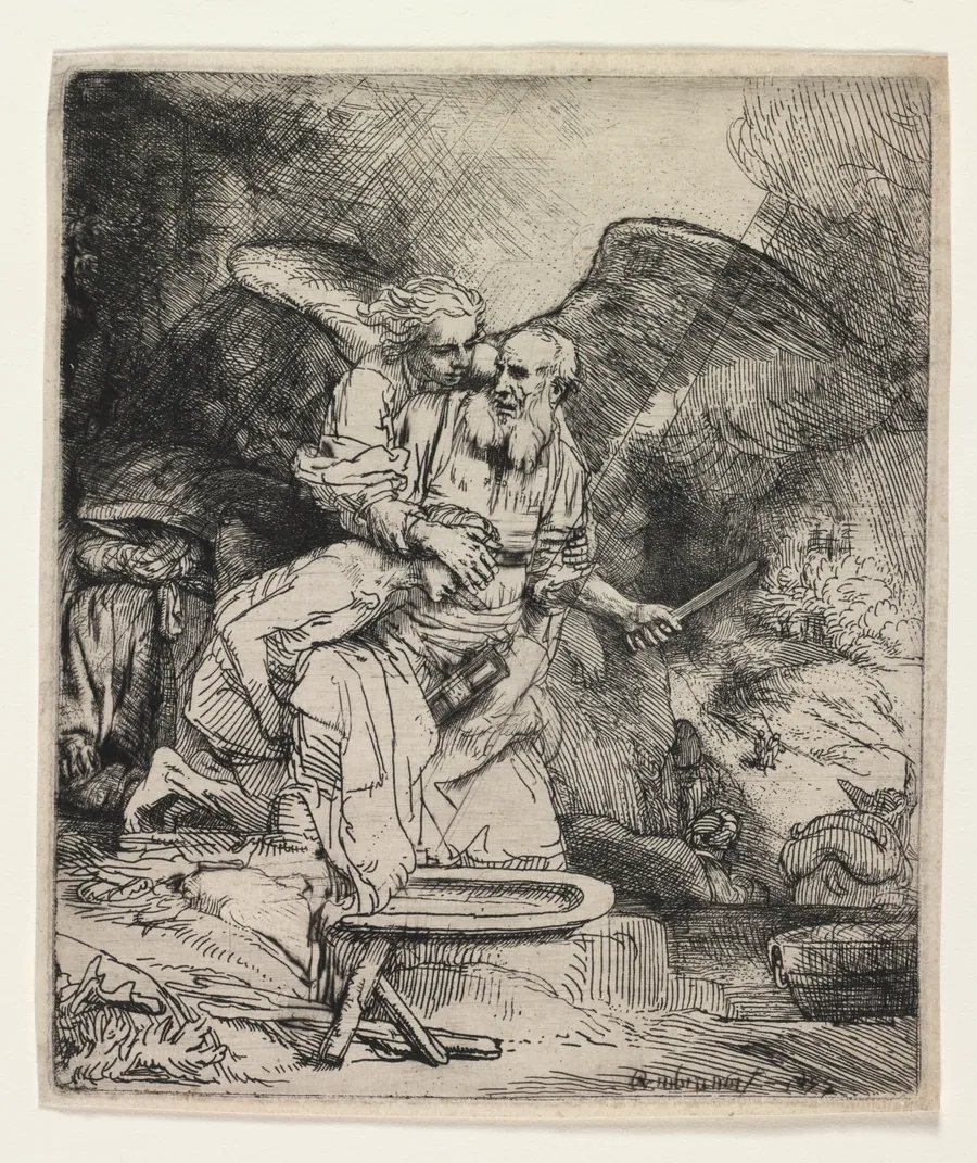 Abraham's Sacrifice by Rembrandt van Rijn