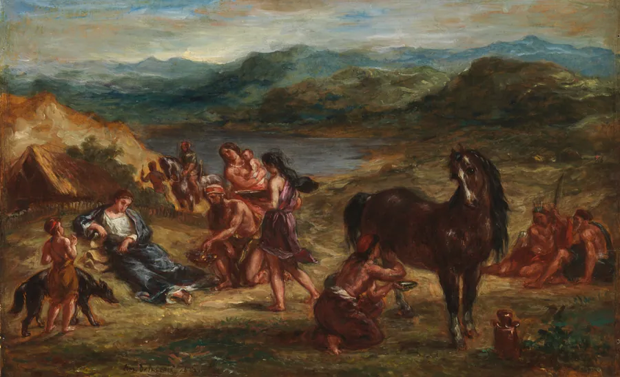 Ovid among the Scythians by Eugène Delacroix