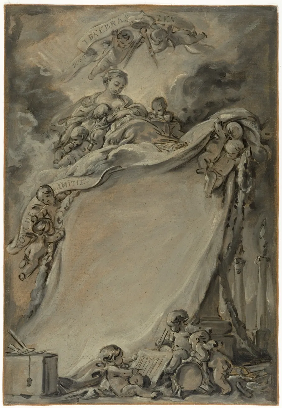 Diploma of the Freemasons of Bordeaux by François Boucher