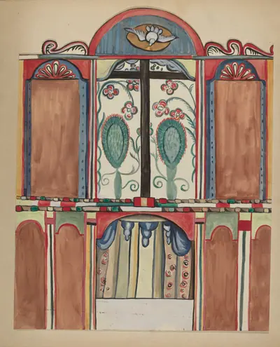 Main Reredos in Santa Cruz Church, Santa Fe County