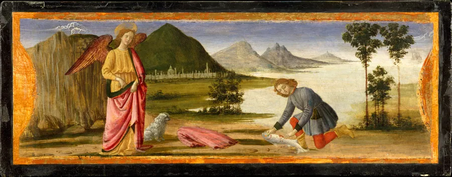 Tobias and the Angel by Davide Ghirlandaio (David Bigordi)