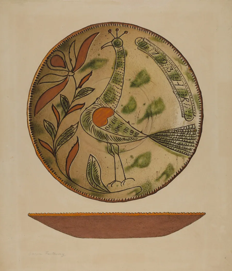 Pennsylvania German Plate by Aaron Fastovsky