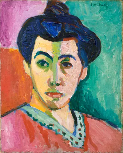 Portræt af Madame Matisse. Den grønne stribe