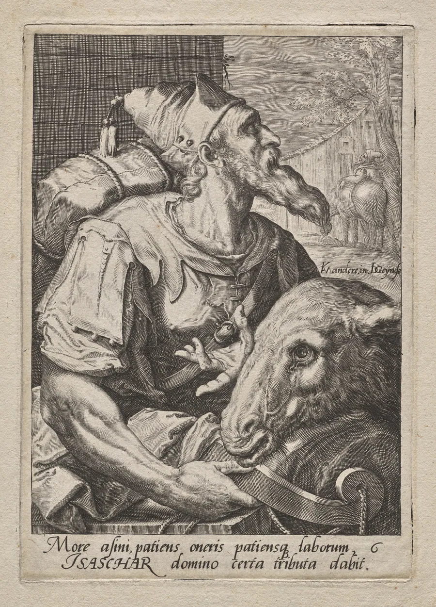 Plate 6:  Isaachar by Jacob de Gheyn II