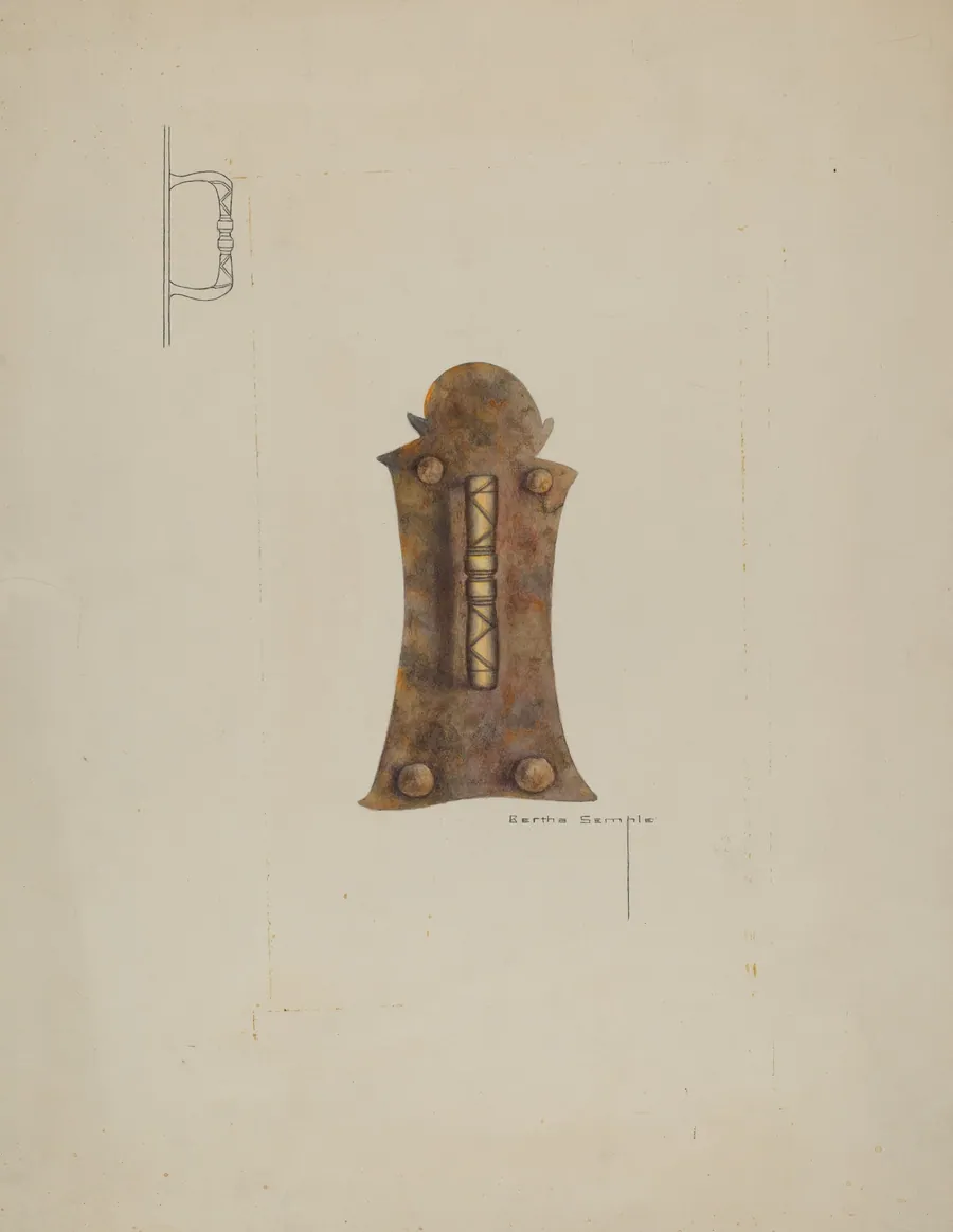 Iron Door Handle by Bertha Semple