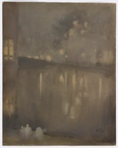 Nocturne: Grey and Gold–Canal, Holland