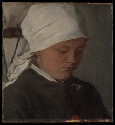 Peasant Girl with a White Headcloth