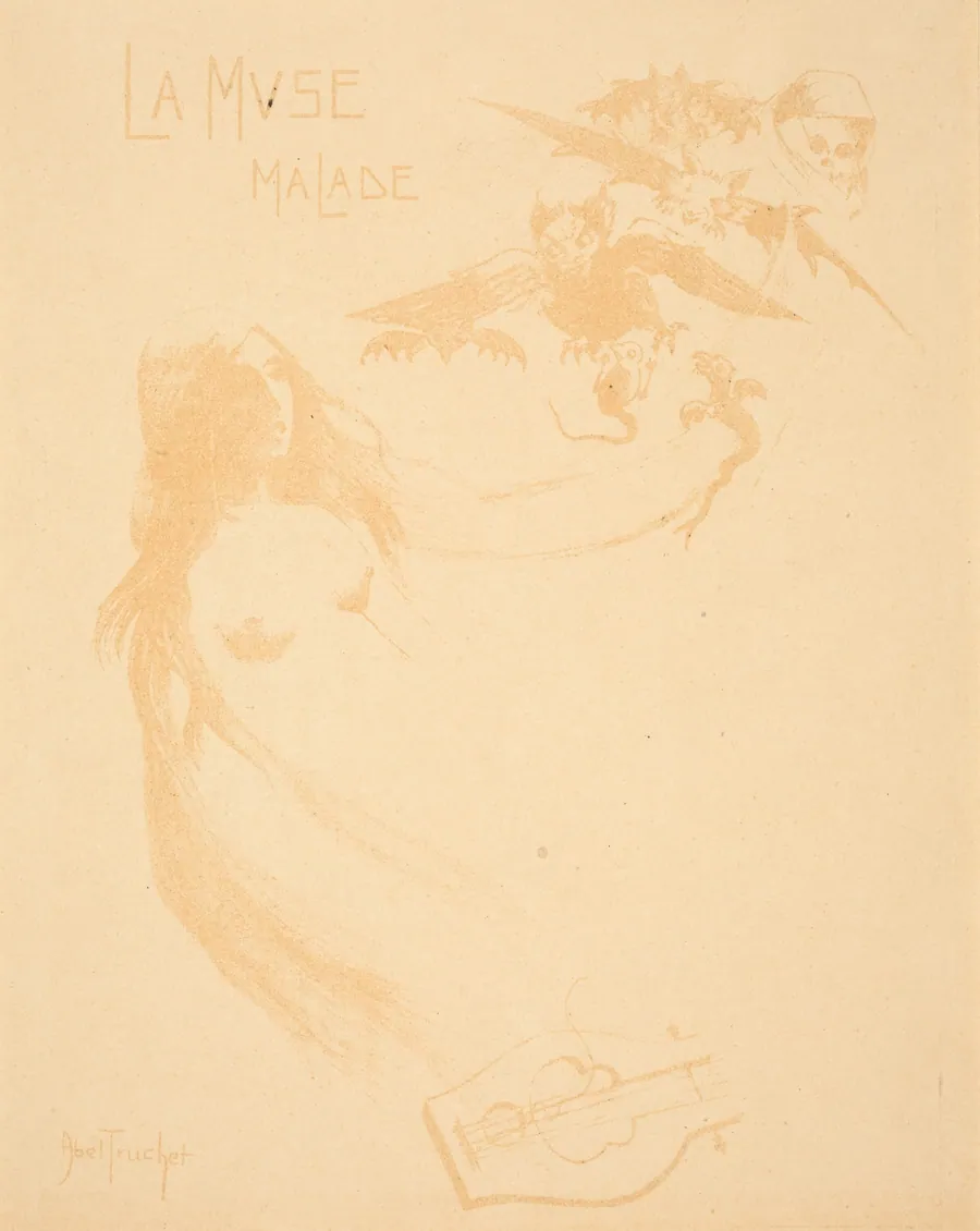 La Muse malade by Abel-Truchet