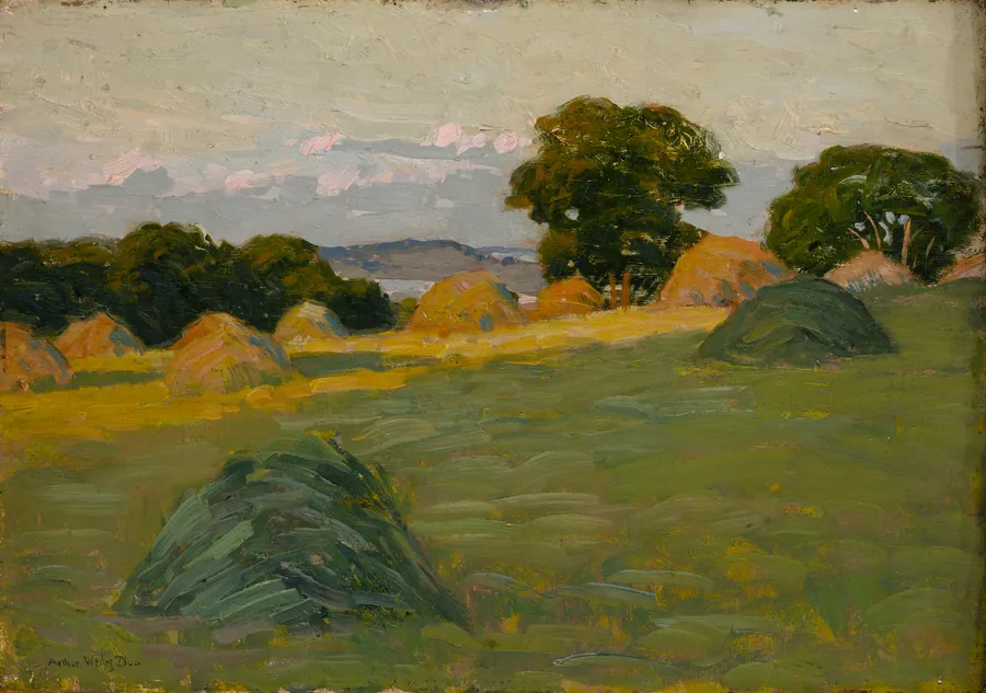 The Hill Field by Arthur Wesley Dow, born Ipswich, MA 1857-died New York City 1922