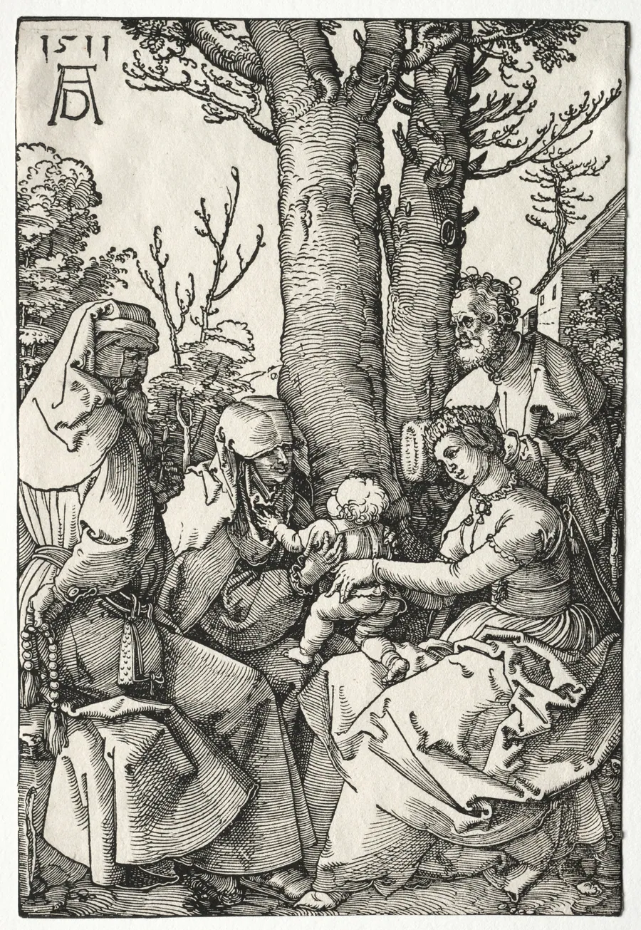 The Holy Family with Joachim and Anna by Albrecht Dürer