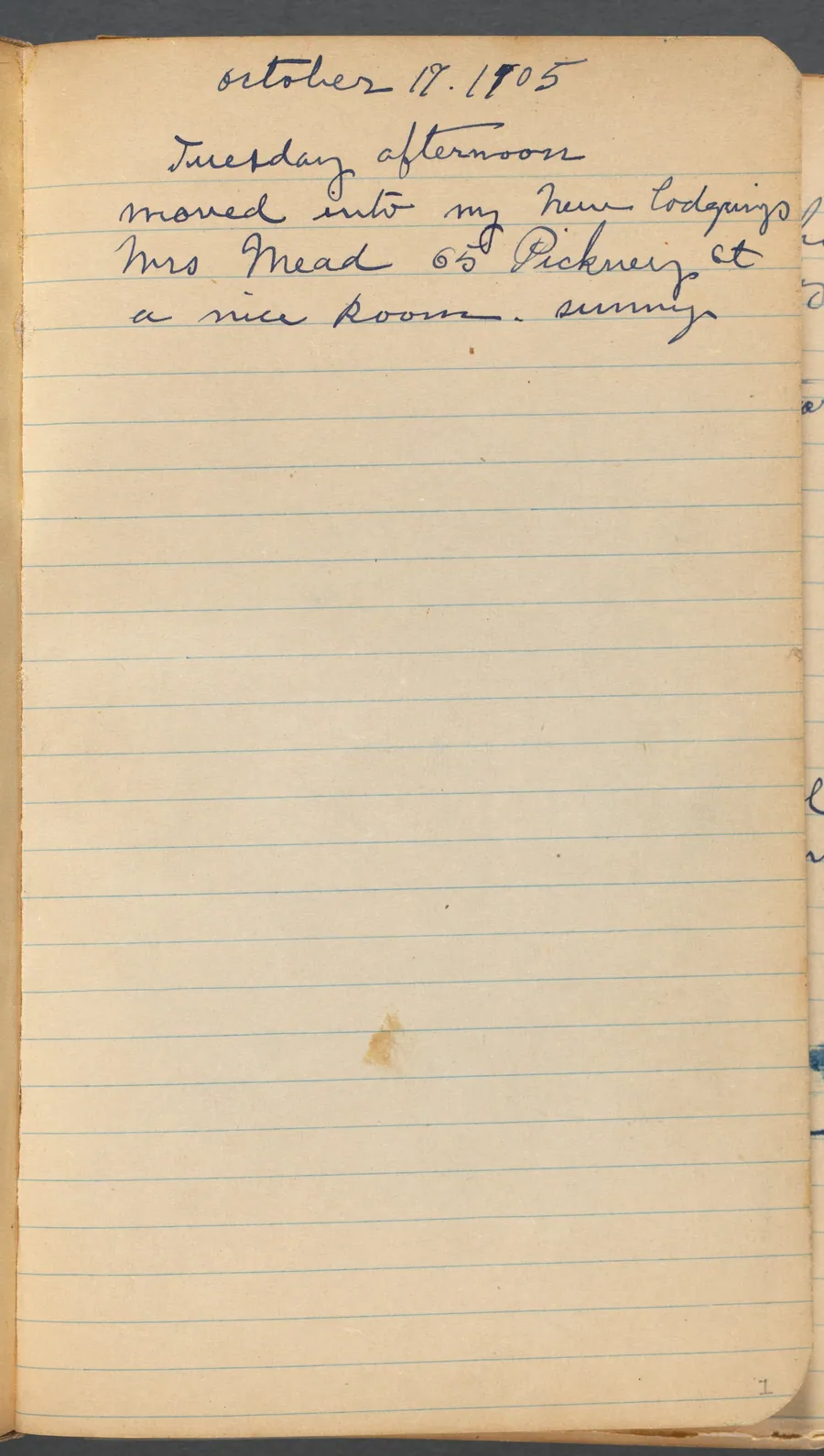 Sketchbook, page 001: Notes by Maurice Prendergast
